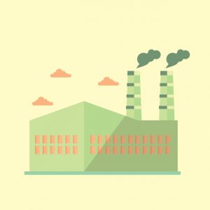 greenhouse-gases-drawing-of-factory
